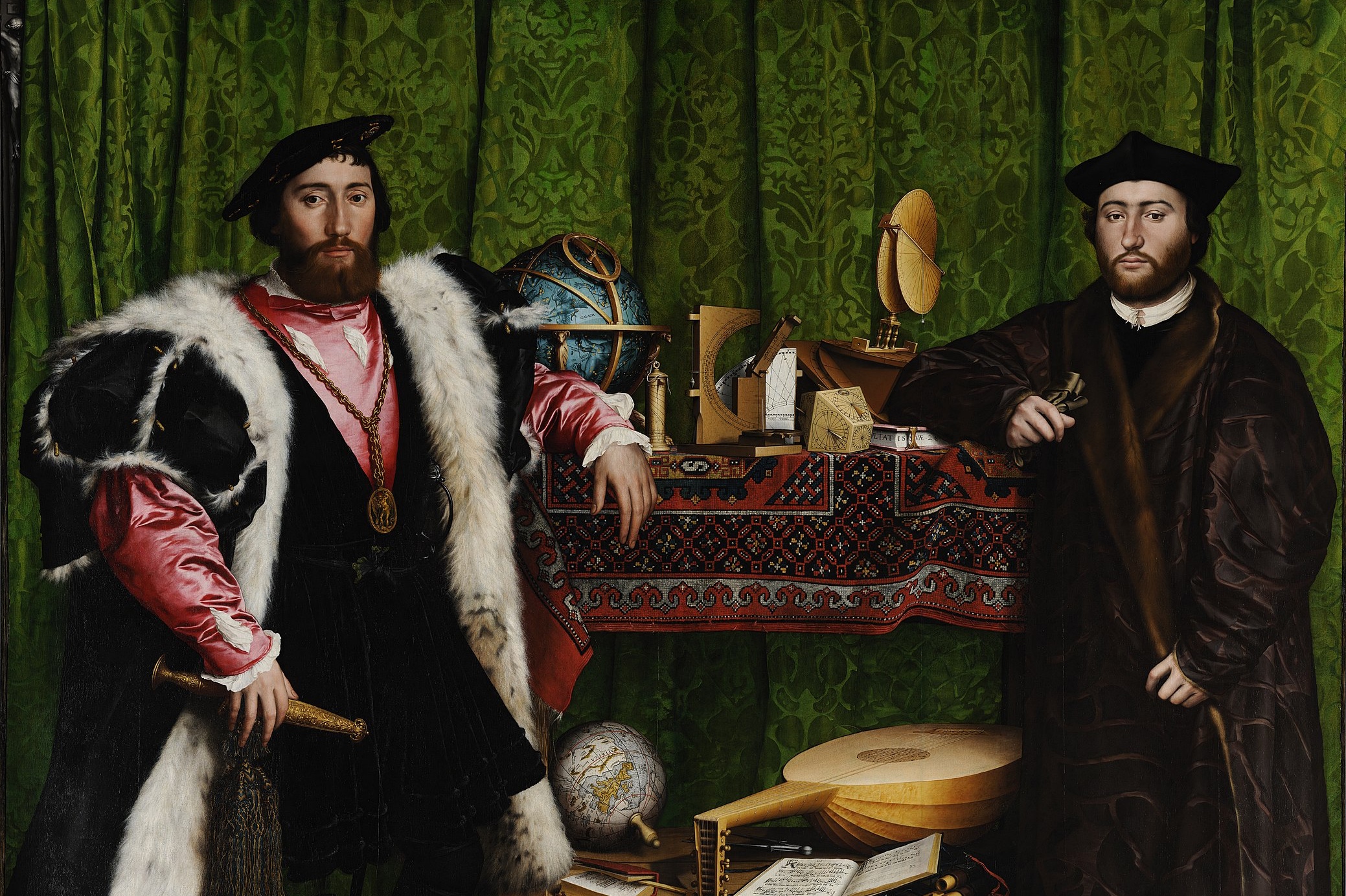 Jean de Dinteville, French Ambassador to the court of Henry VIII of England, and Georges de Selve, Bishop of Lavaur in the famous painting The Ambassadors by Hans Holbein